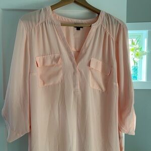 Torrid Light Pink Blouse with Pockets
